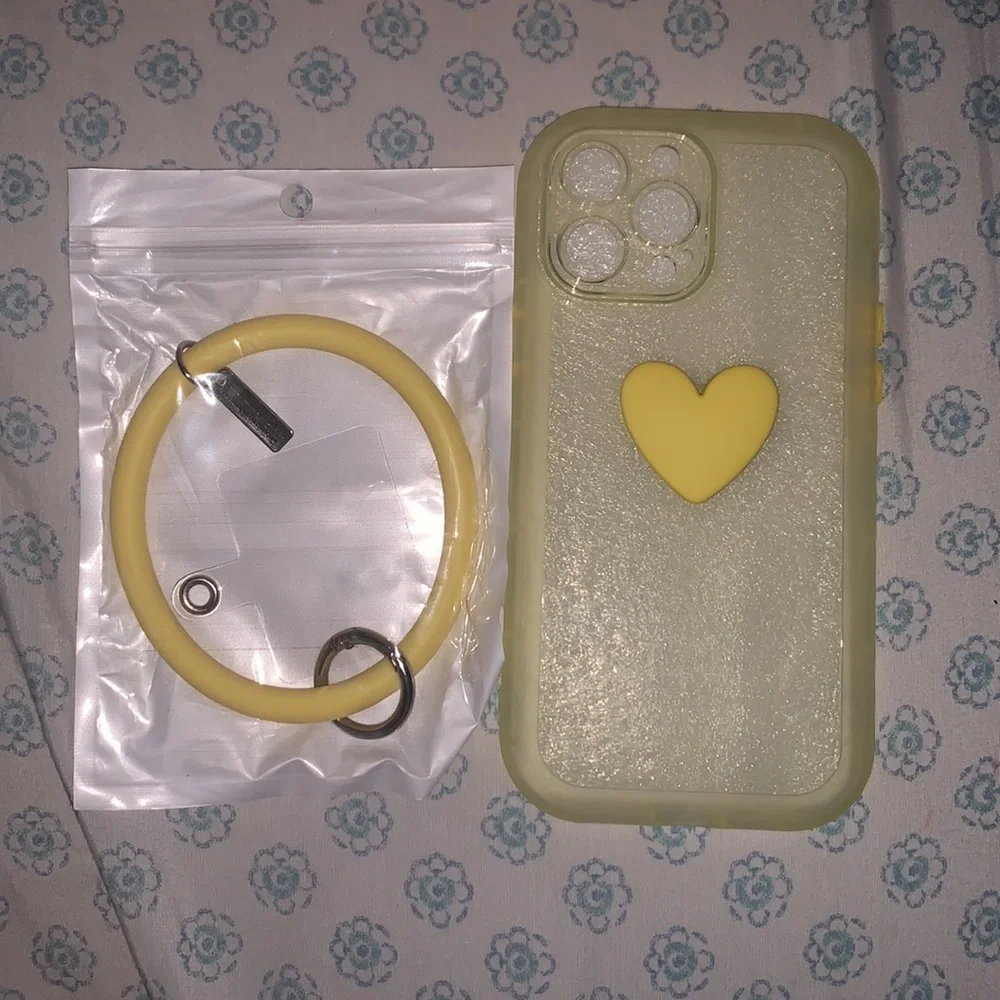 ✨NEW iPhone 13 Pro Case | iPhone 13 Pro Cover | Yellow Phone Case | Yellow Strap
